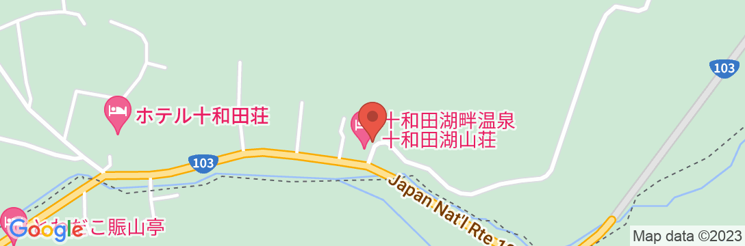 十和田湖畔温泉 十和田湖山荘の地図