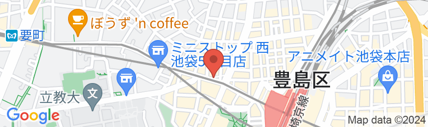 ホテルストリックス東京の地図
