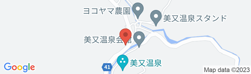 美又温泉 かめや旅館<島根県>の地図