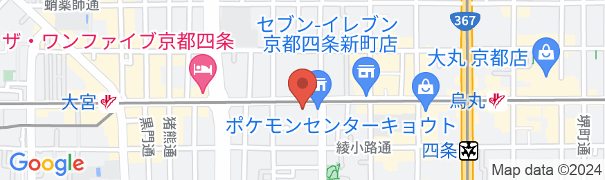 スマイルホテル京都四条の地図