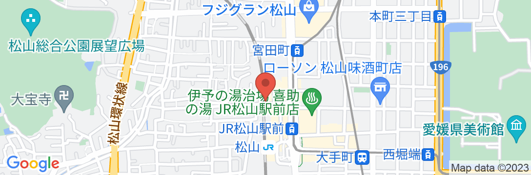 ホテルサンルート松山の地図