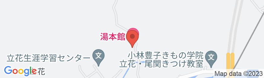 湯本館<岐阜県美濃市>の地図