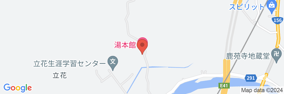 湯本館<岐阜県美濃市>の地図