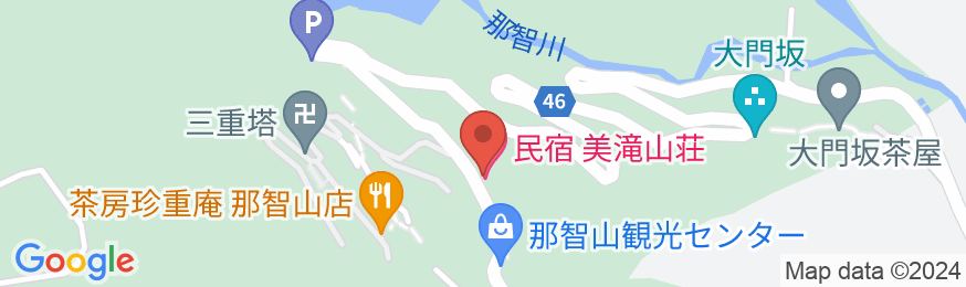 民宿 美滝山荘の地図