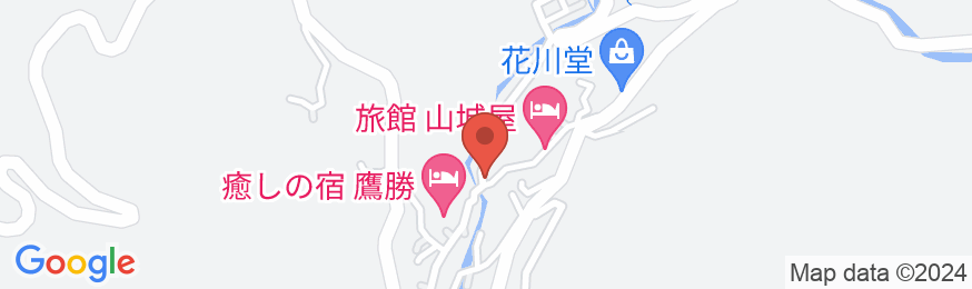 湯平温泉 右丸旅館の地図