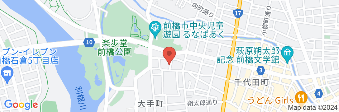 ホテル平安<群馬県>の地図