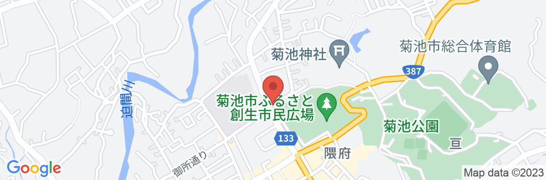 菊池温泉 栄屋旅館の地図