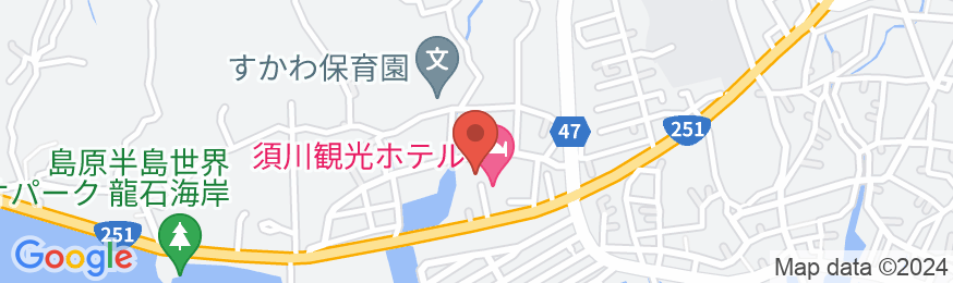 須川観光ホテルの地図
