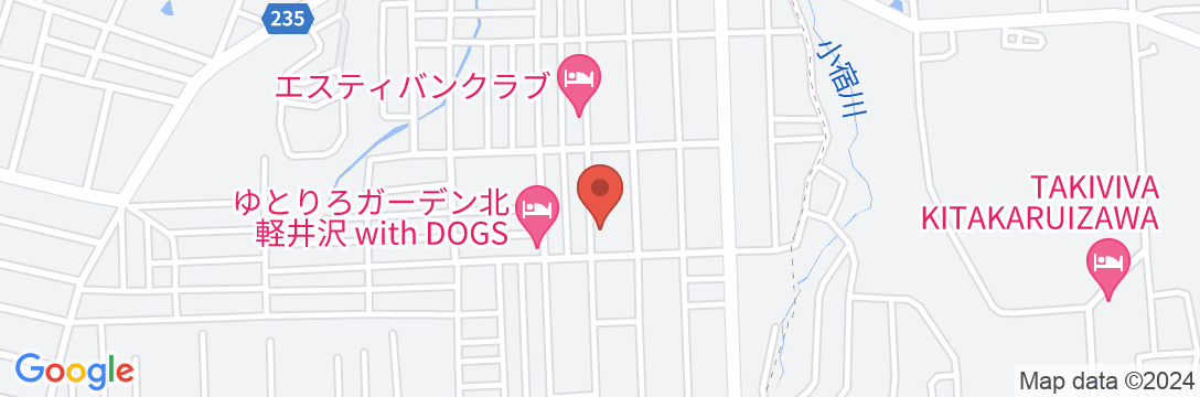 紀州鉄道軽井沢ホテル しゃくなげ館の地図