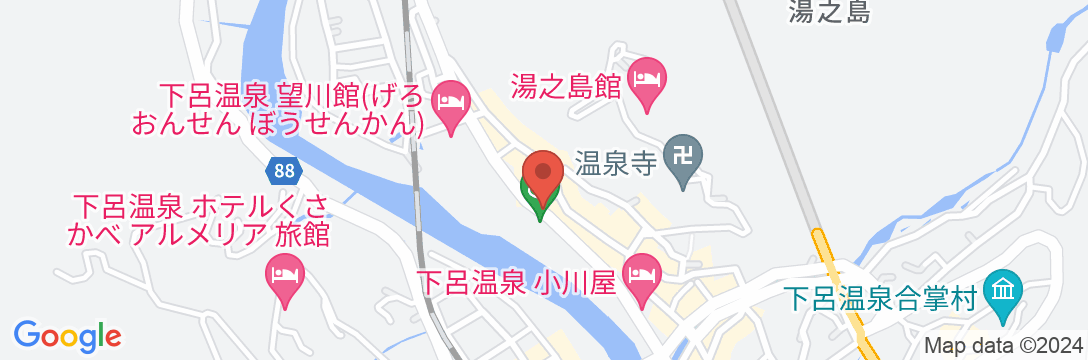 下呂温泉 冨岳(ふがく)の地図