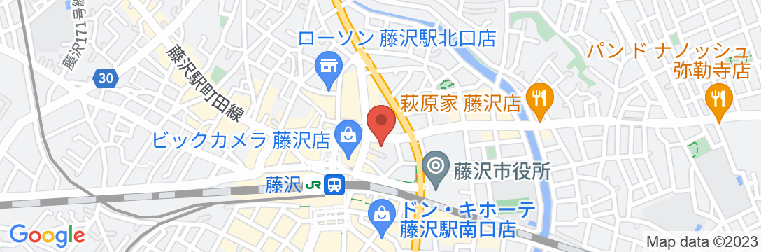 ホテルウィングインターナショナル湘南藤沢の地図