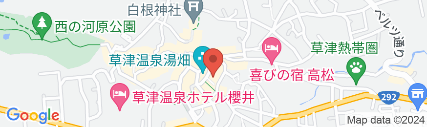 草津温泉 湯畑草菴(そうあん)の地図