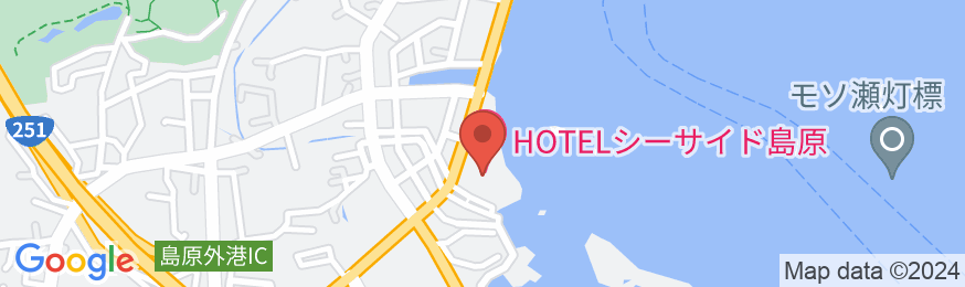 HOTELシーサイド島原の地図