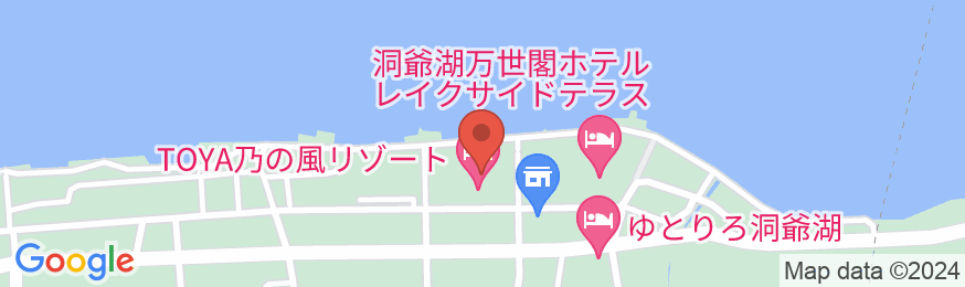 ザ レイクビュー TOYA 乃の風リゾートの地図