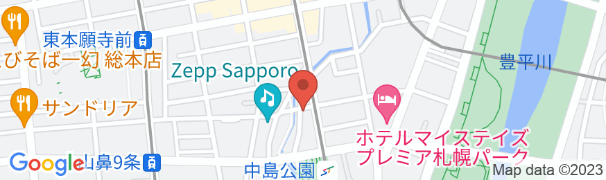 ベッセルイン札幌中島公園(すすきの徒歩圏内)の地図