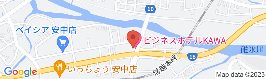 ビジネスホテル KAWAの地図