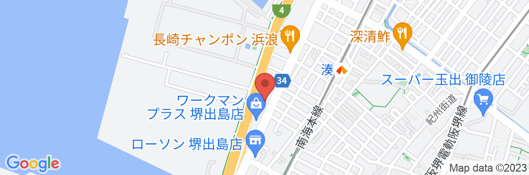 臨海ホテル北店の地図