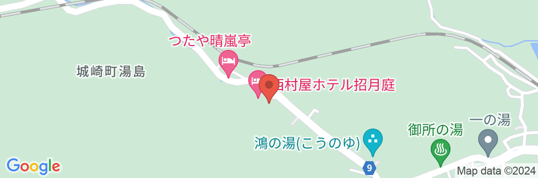 城崎温泉 西村屋ホテル招月庭の地図