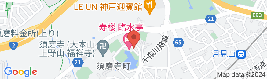 須磨温泉 寿楼<兵庫県>の地図