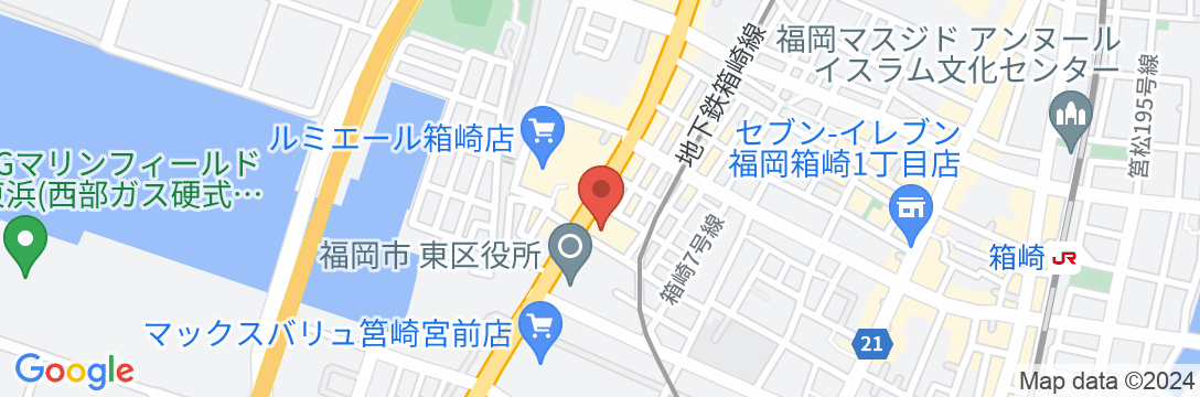 福岡リーセントホテルの地図