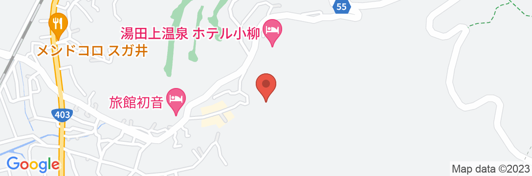 湯田上温泉 なつかしの宿 末廣館の地図