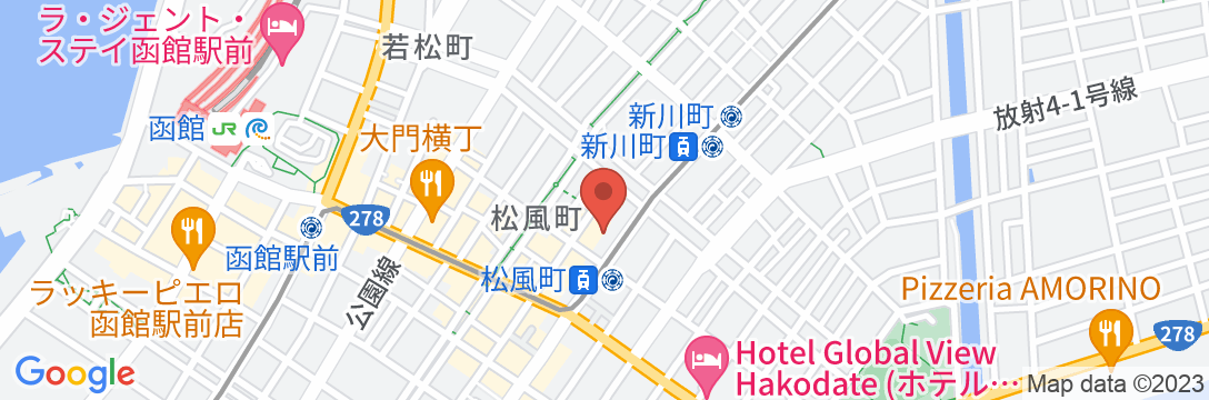 ホテルプロモート函館の地図
