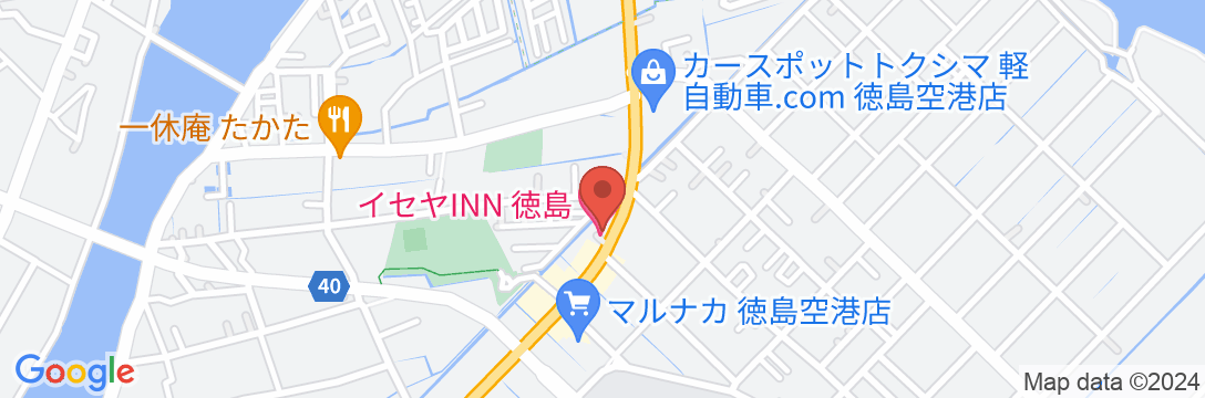 イセヤINN徳島の地図