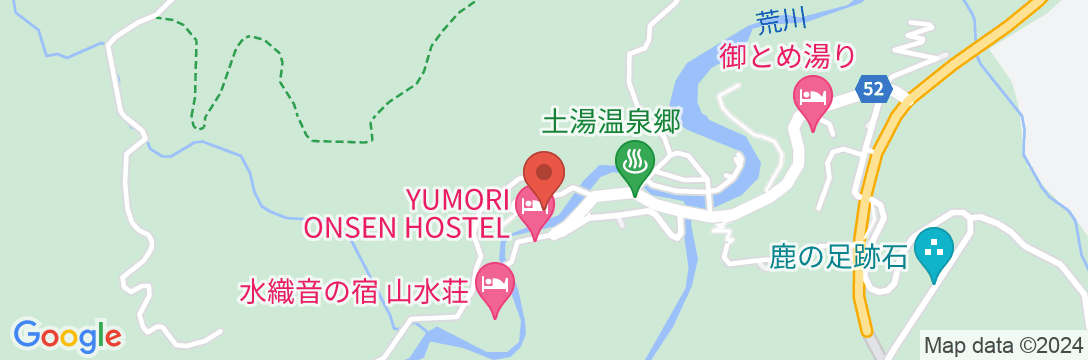 土湯温泉 山根屋旅館の地図