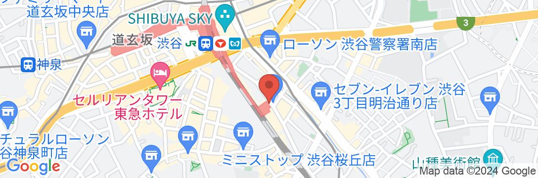 JR東日本ホテルメッツ渋谷の地図