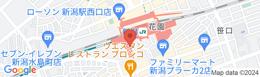 JR東日本ホテルメッツ新潟の地図