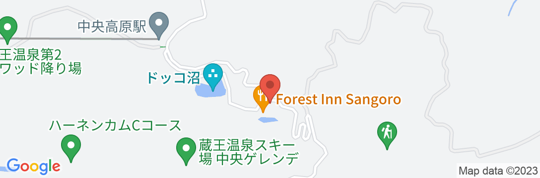 forest inn. SANGOROの地図