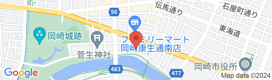 岡崎第一ホテルの地図