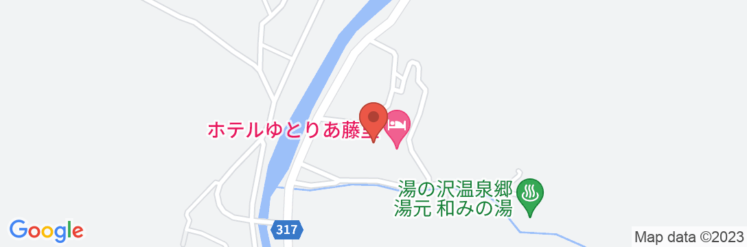 白神山地 ホテルゆとりあ藤里の地図