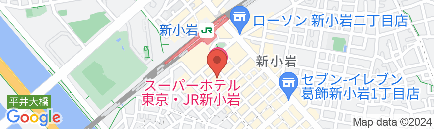 スーパーホテル東京・JR新小岩の地図