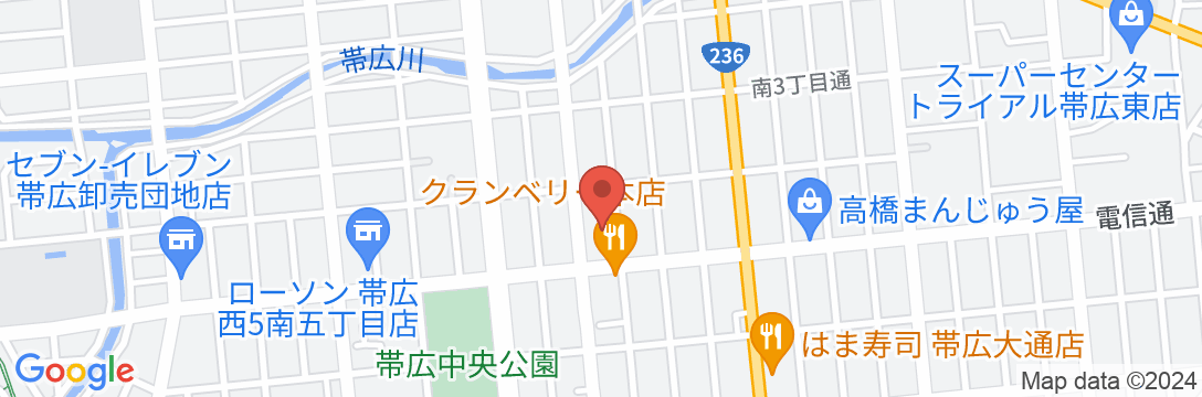 ホテルエリアワン帯広(ホテルエリアワングループ)の地図