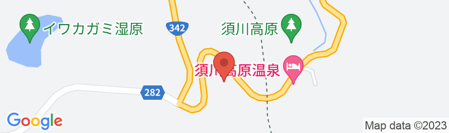 須川温泉 栗駒山荘の地図
