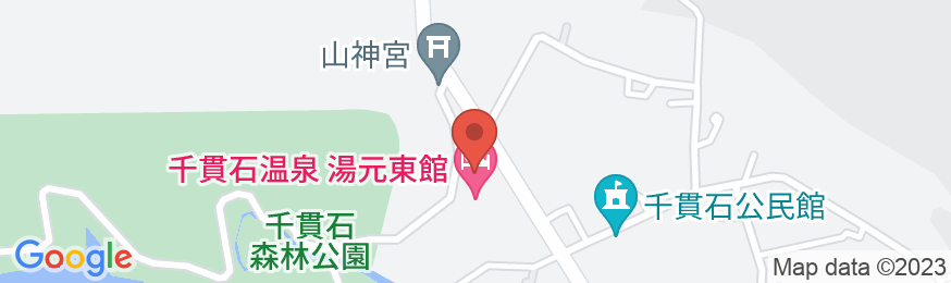 千貫石温泉 湯元 東館の地図