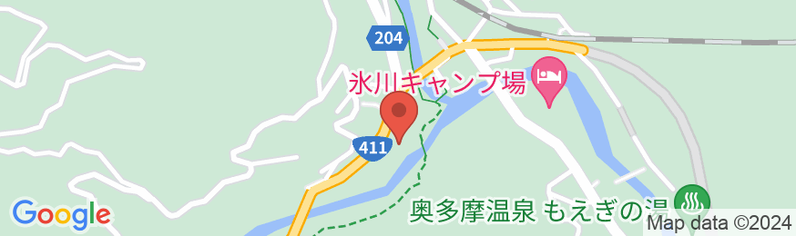 氷川郷麻葉の湯 三河屋旅館の地図