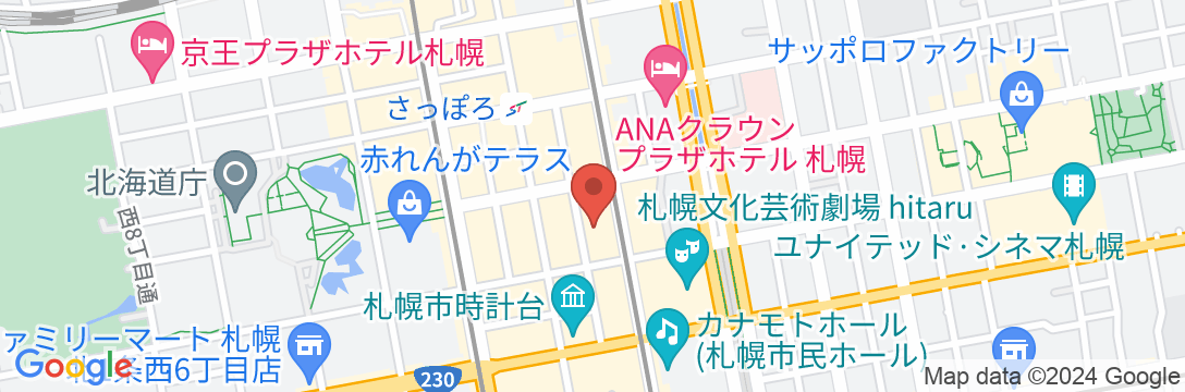 ネストホテル札幌駅前の地図