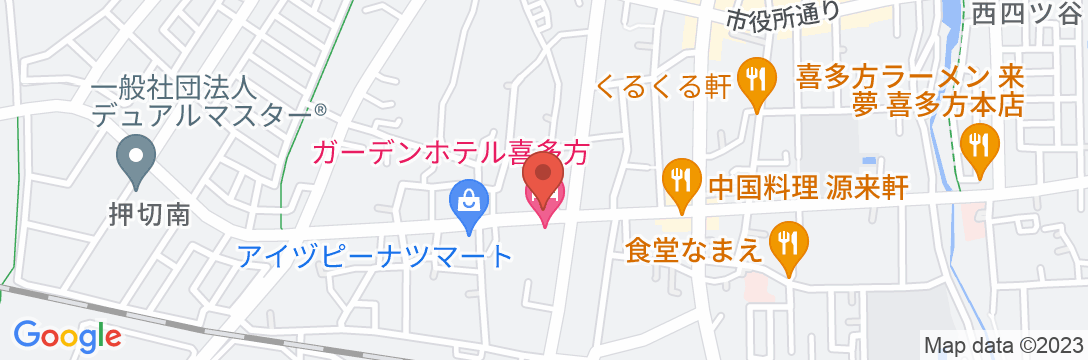 ガーデンホテル喜多方の地図