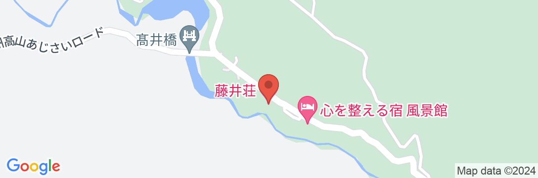 緑霞山宿 藤井荘の地図