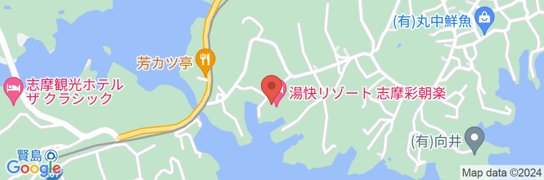 湯快リゾートプレミアム 志摩彩朝楽の地図