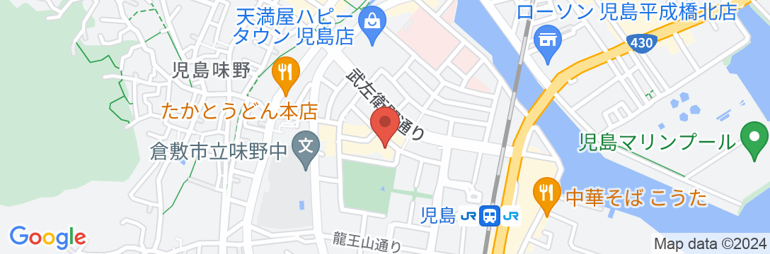 児島プチホテルの地図