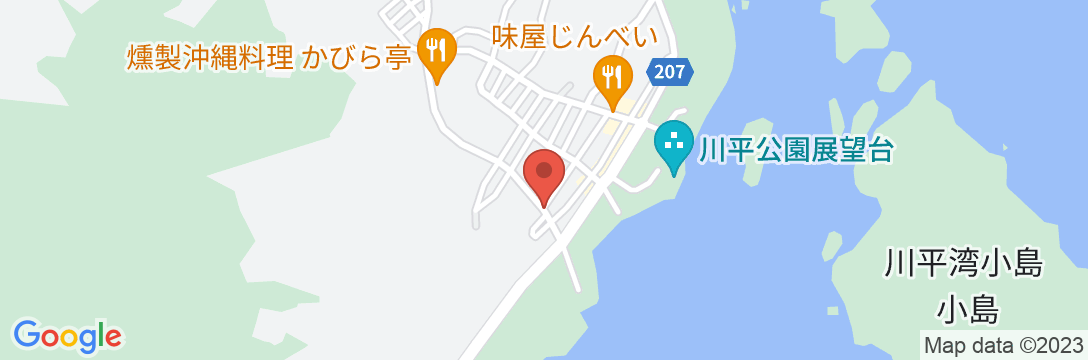 川平の宿 やすらぎ(旧:味の宿 やすらぎ)<石垣島>の地図