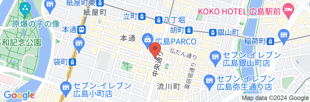広島ワシントンホテルの地図