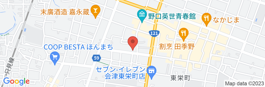 會津つるやホテルの地図