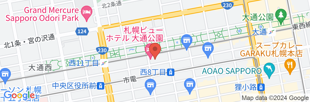 札幌ビューホテル大通公園の地図