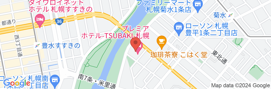 プレミアホテル-TSUBAKI-札幌の地図