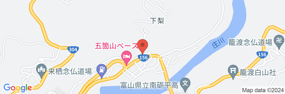清平旅館の地図