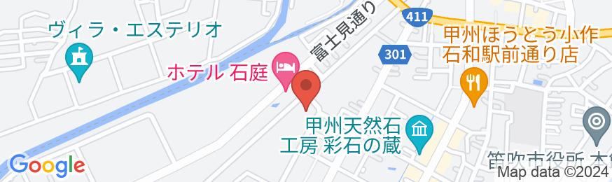 ファミリーロッジ旅籠屋・甲府石和店の地図